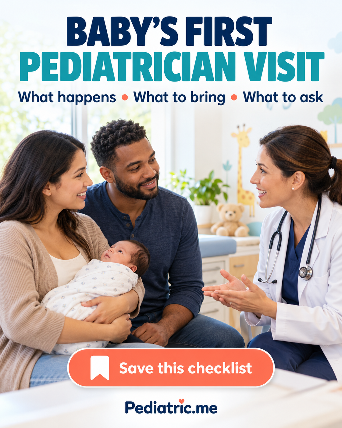 First Pediatrician Visit Checklist: What Happens, What to Bring & Questions to Ask