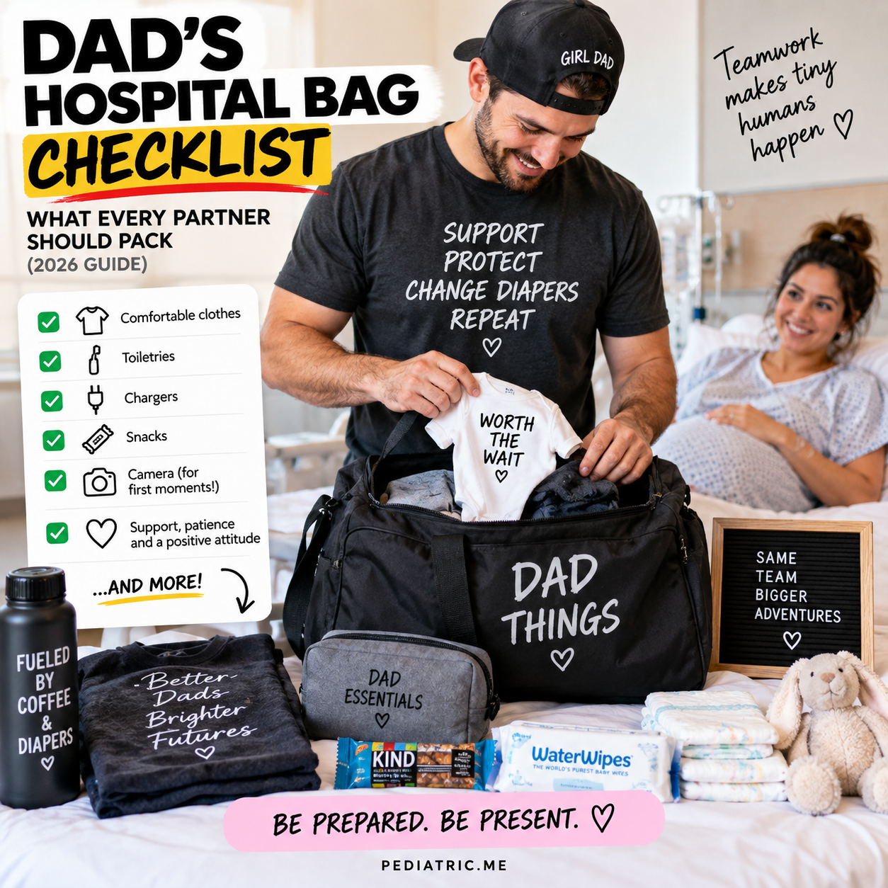 Dad’s Hospital Bag Checklist: What Every Partner Should Pack (2026 Guide)