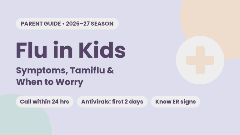 Flu in Kids: Symptoms, Tamiflu and When to Worry